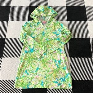 Lilly Pulitzer pullover / coverup with hood